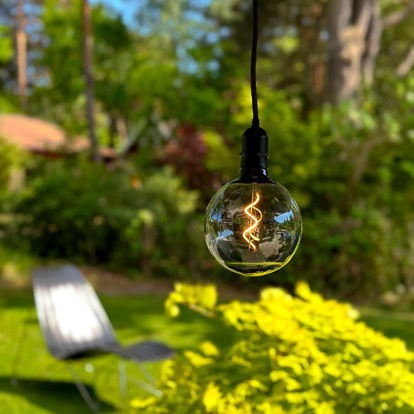 Penny Pendant lamo Gravity + DecoBulb XL Smoke