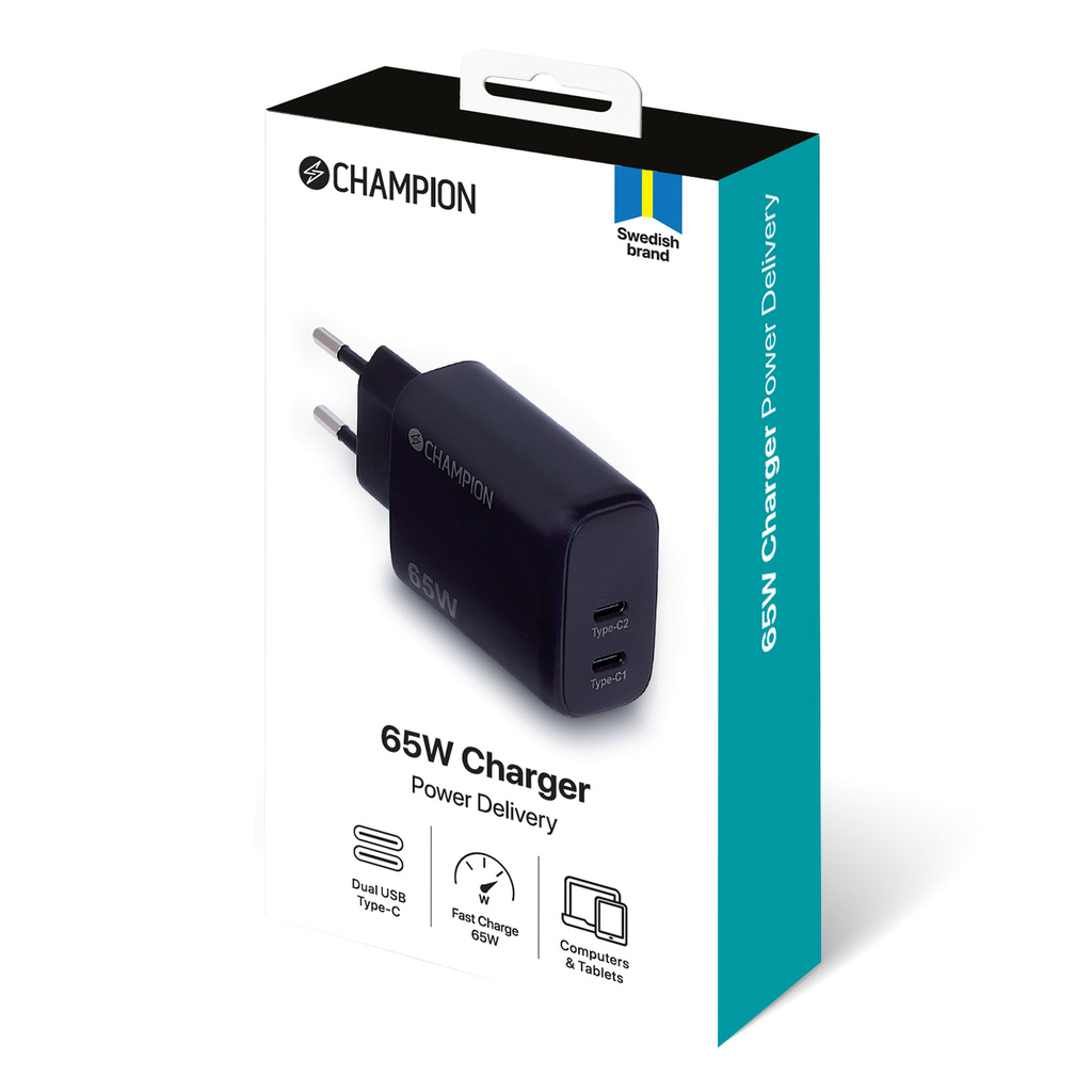 Charger 65W PD Black