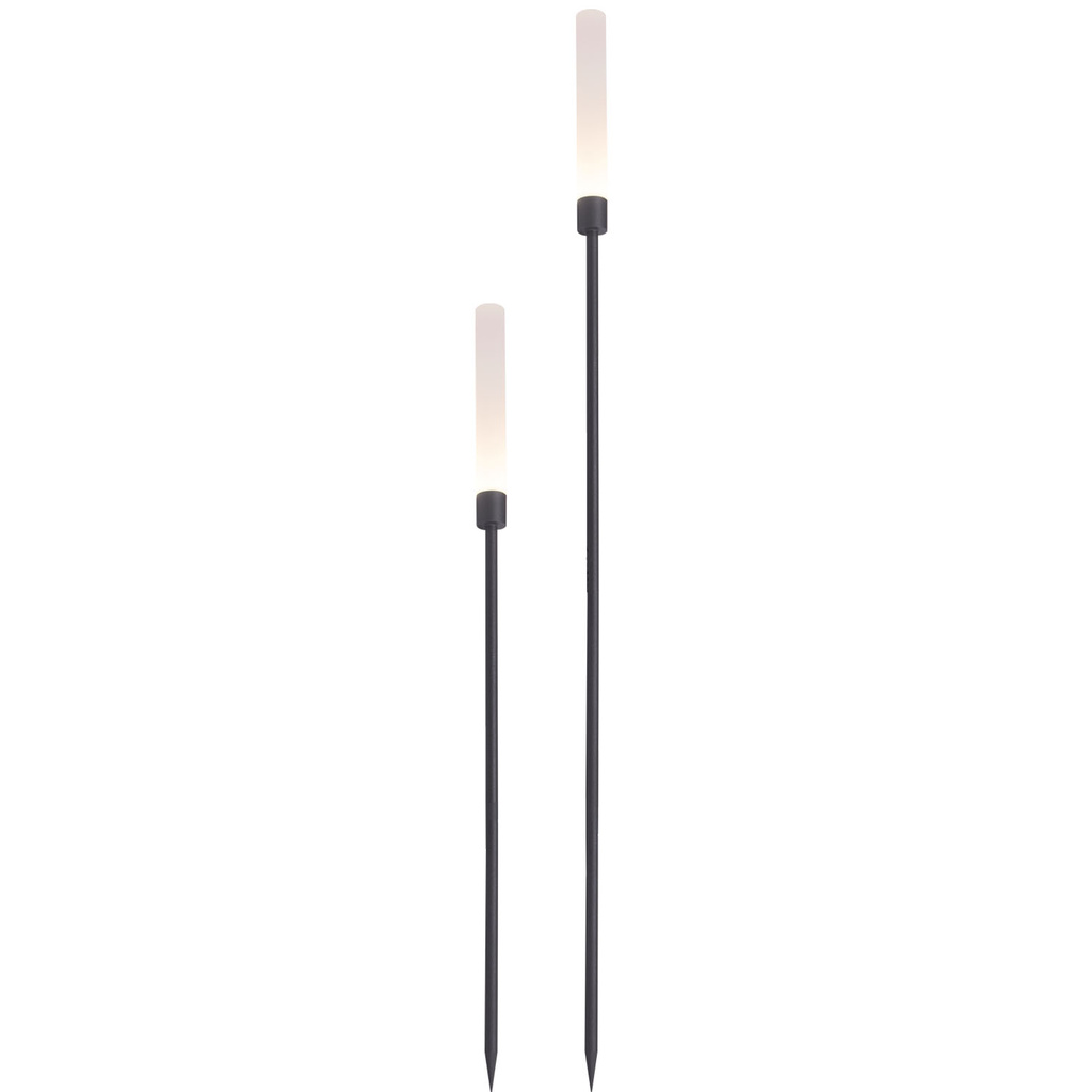 Frost Ljuspelare 126 + 91 cm 2-pack Grå