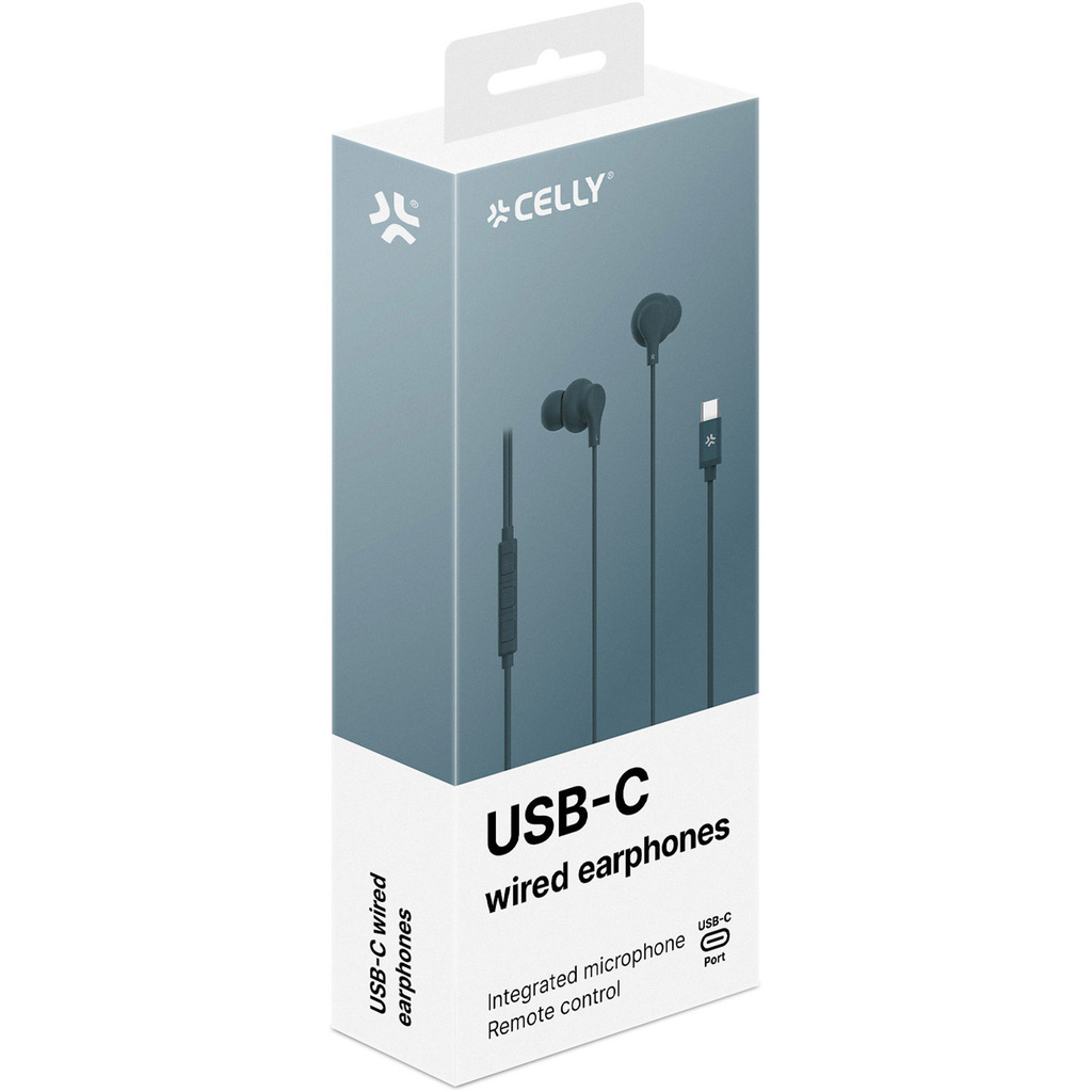 Earphones In-Ear Cable USB-C UP1600 Blue-green