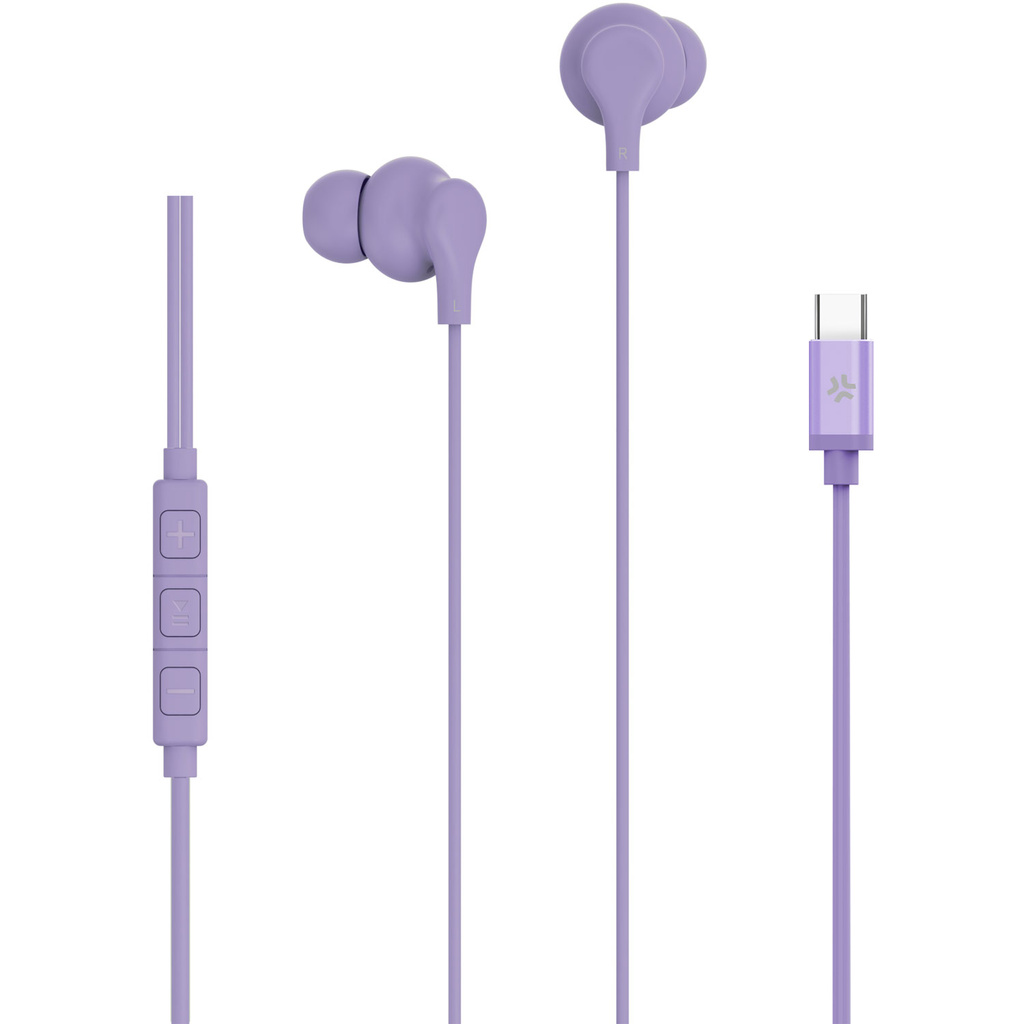 Earphones In-Ear Cable USB-C UP1600 Purple
