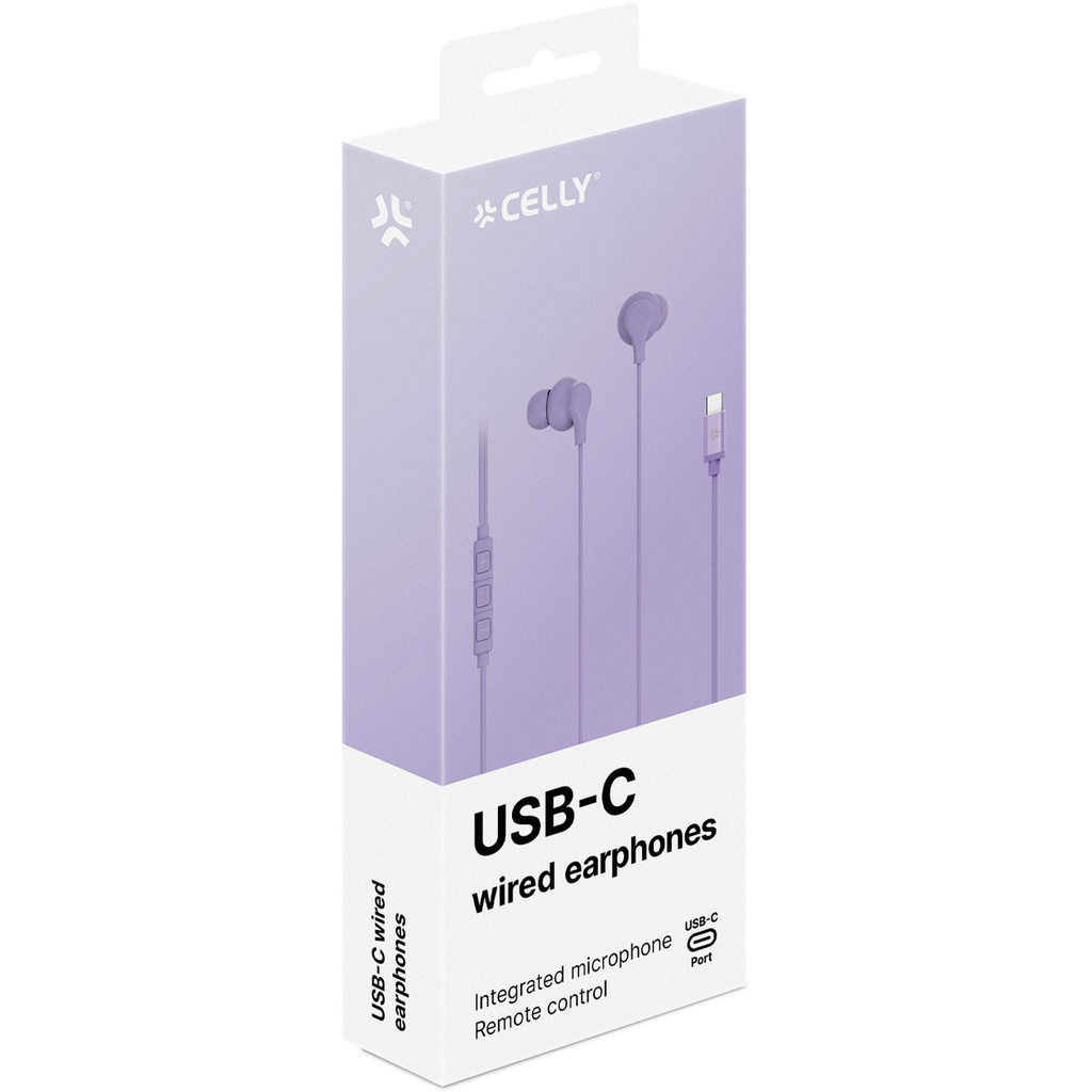 Earphones In-Ear Cable USB-C UP1600 Purple