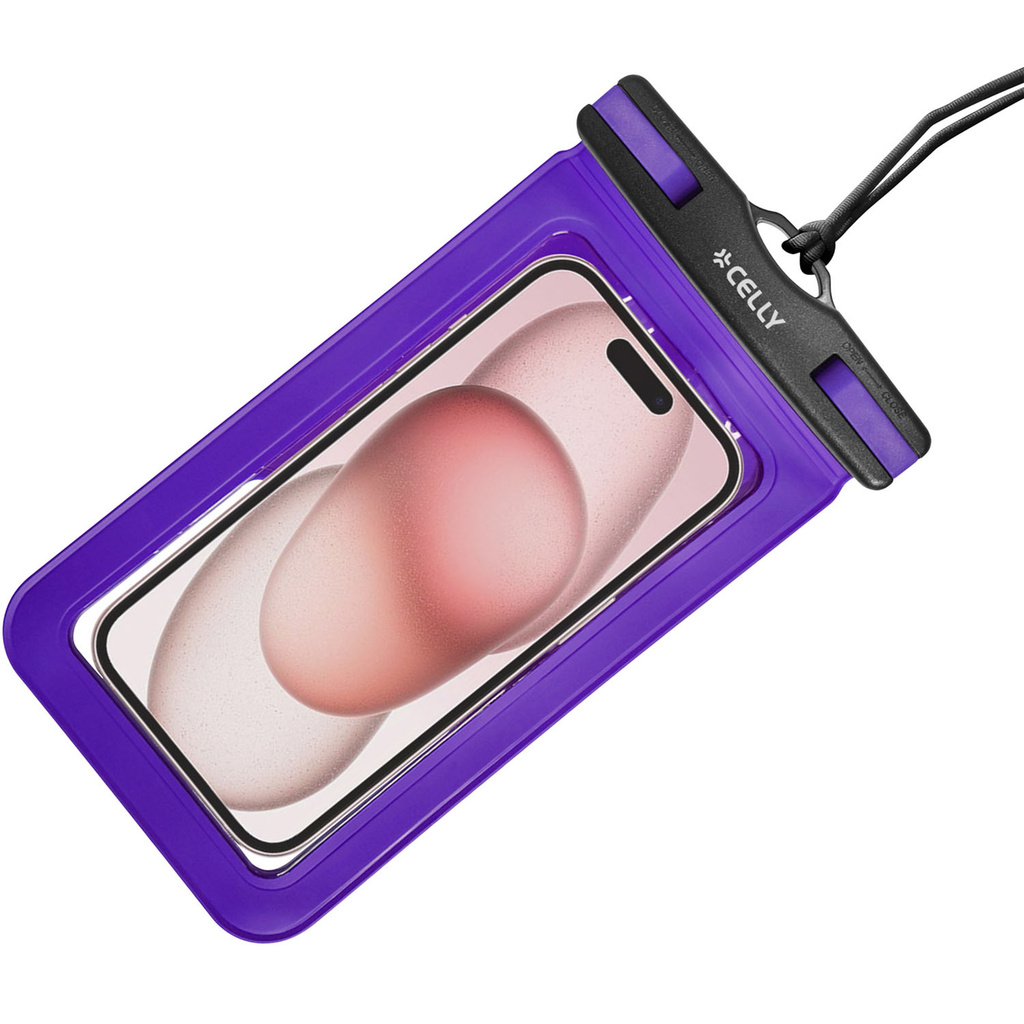 Splashbag Waterproof bag IP68  max 6,9"Purple