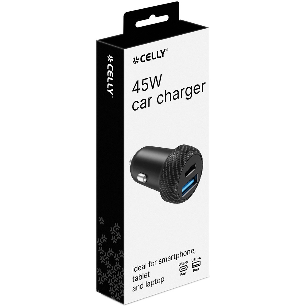 Car charger 45W PD/QC Black