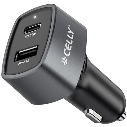 Billaddare 1xUSB-C PD 1xUSB-A 65W