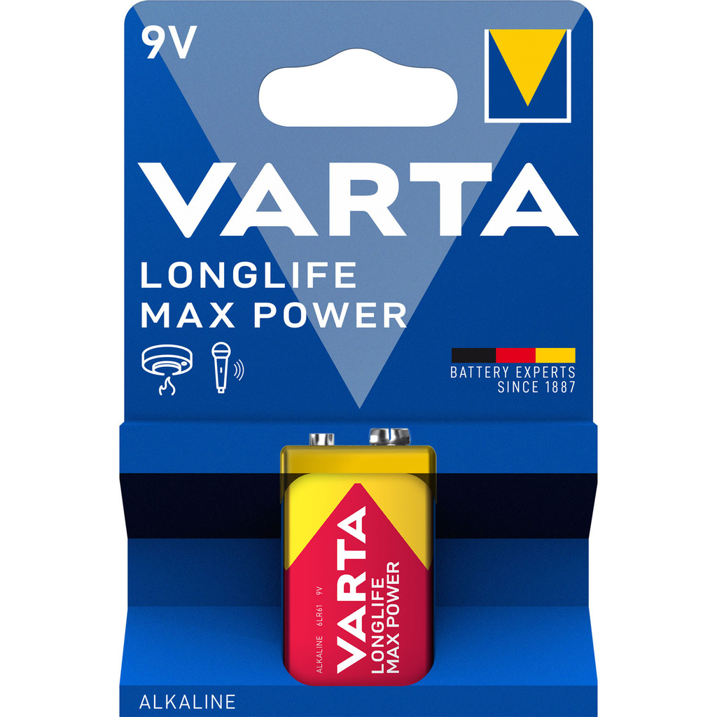 Longlife Max Power 9V Battery