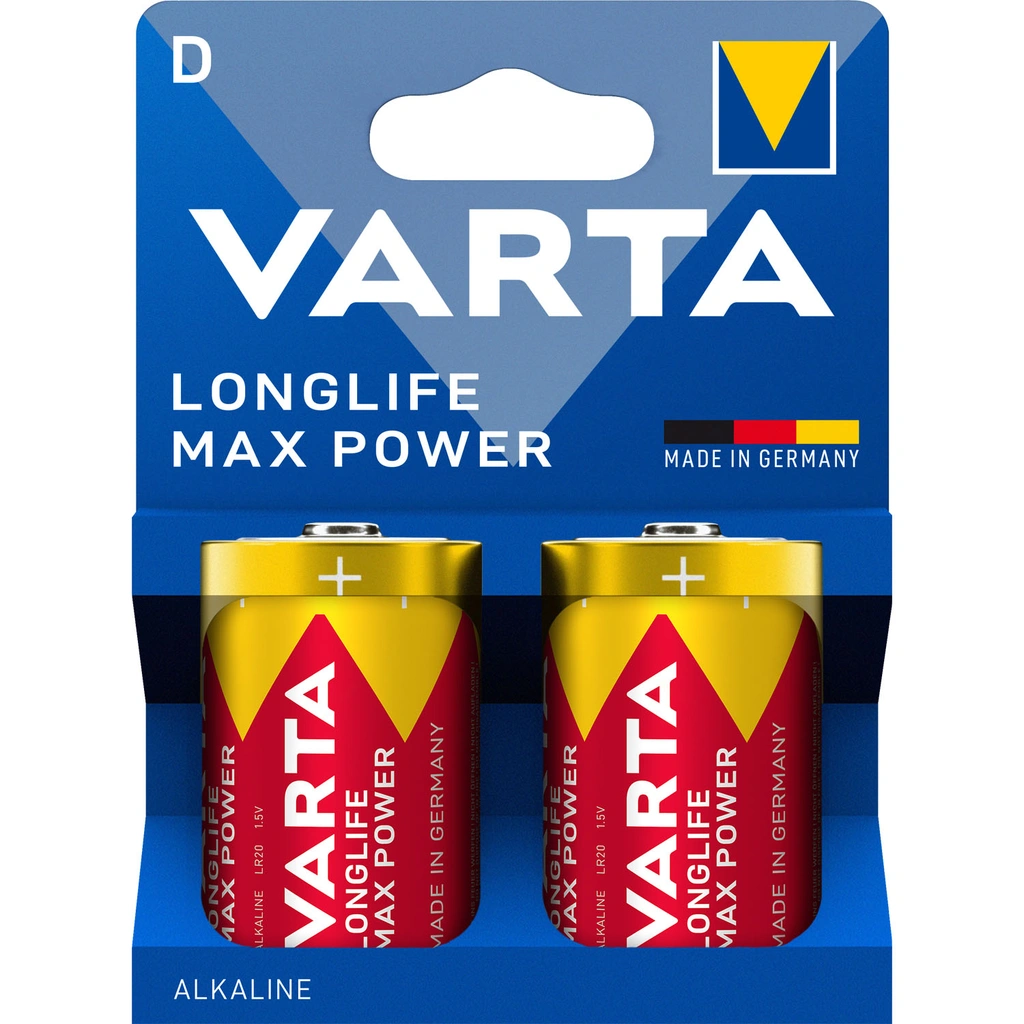 Longlife Max Power D / LR20  Batteri 2-pack