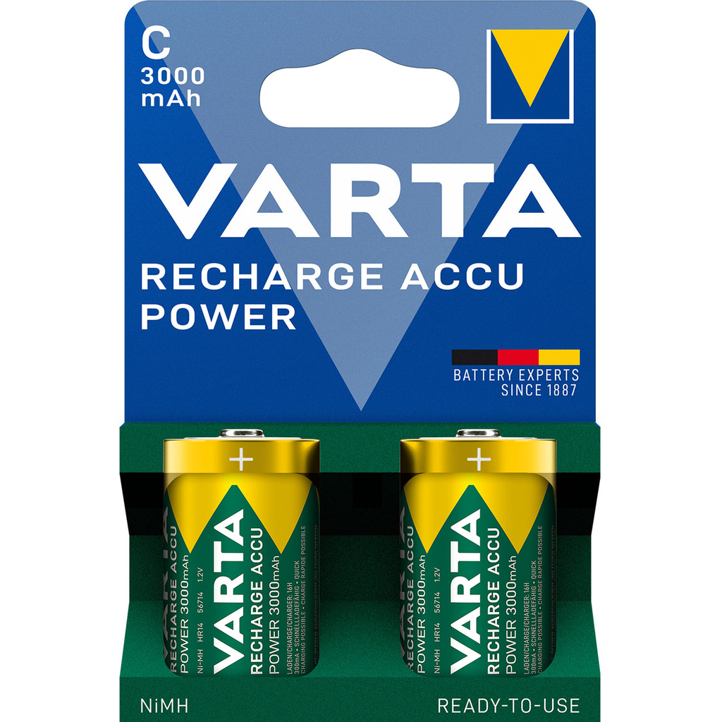 Rechargeable battery C / LR14 3000 mAh 2-pack