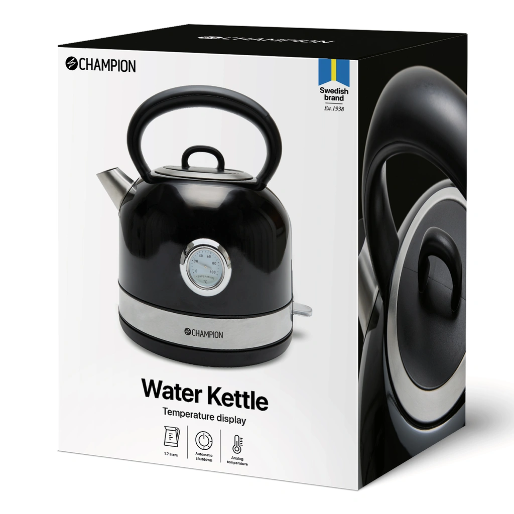 Vattenkokare Retro 1,7L VK401 Svart