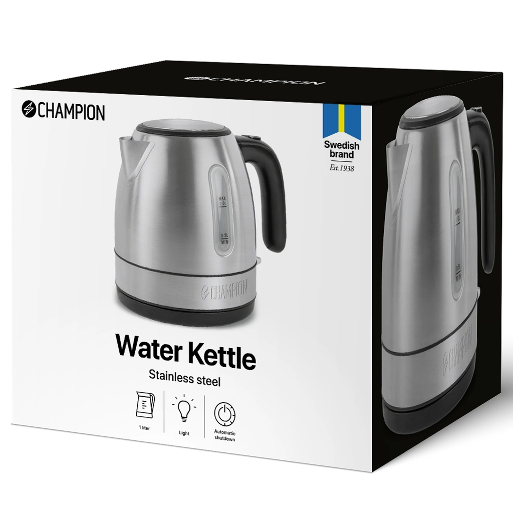 Vattenkokare 1,0L VK050 Rostfri