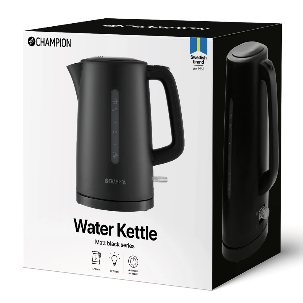 Water Kettle 1.7L VK120 Matte Black