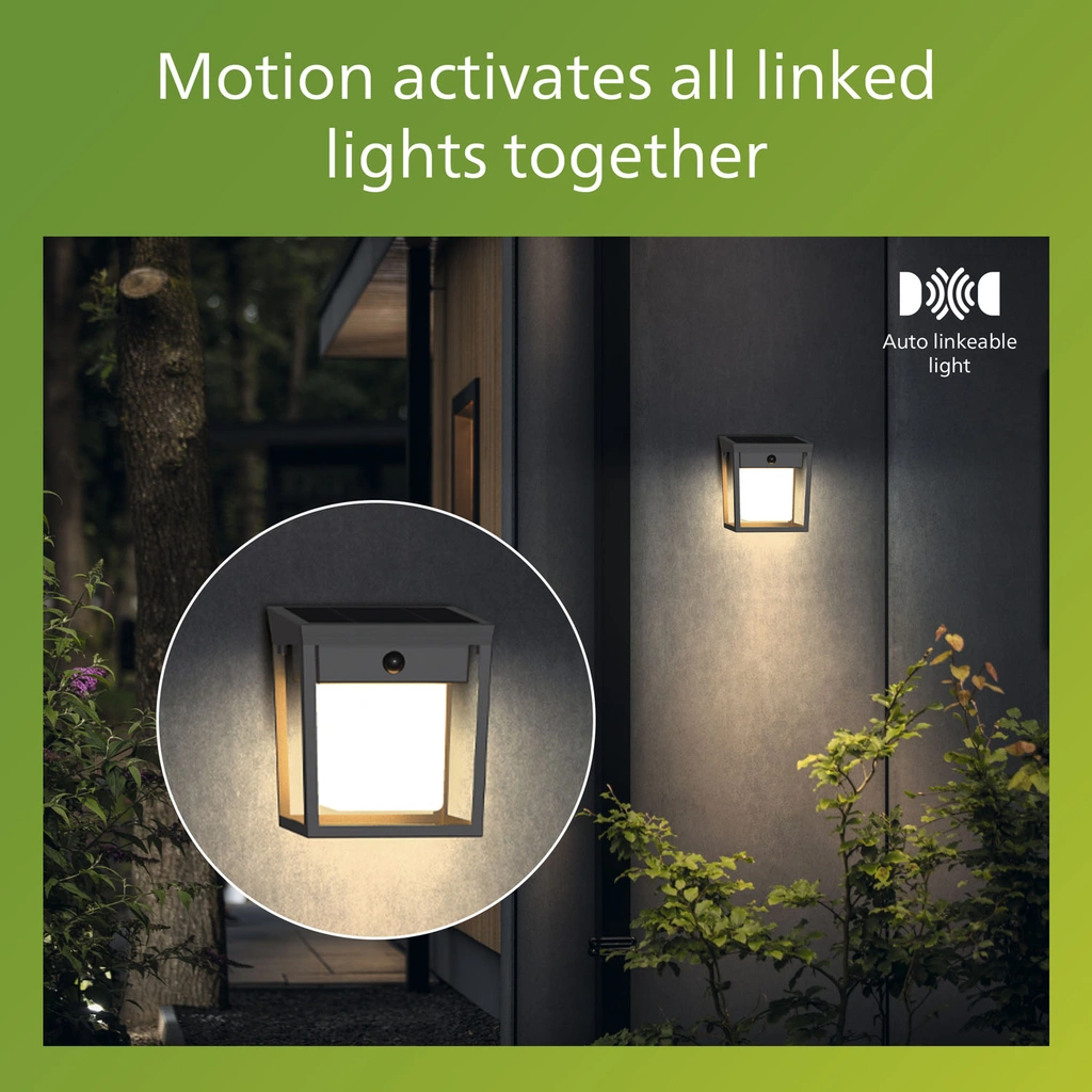 Blaise Vägglampa Solcell LED 250/20lm Svart