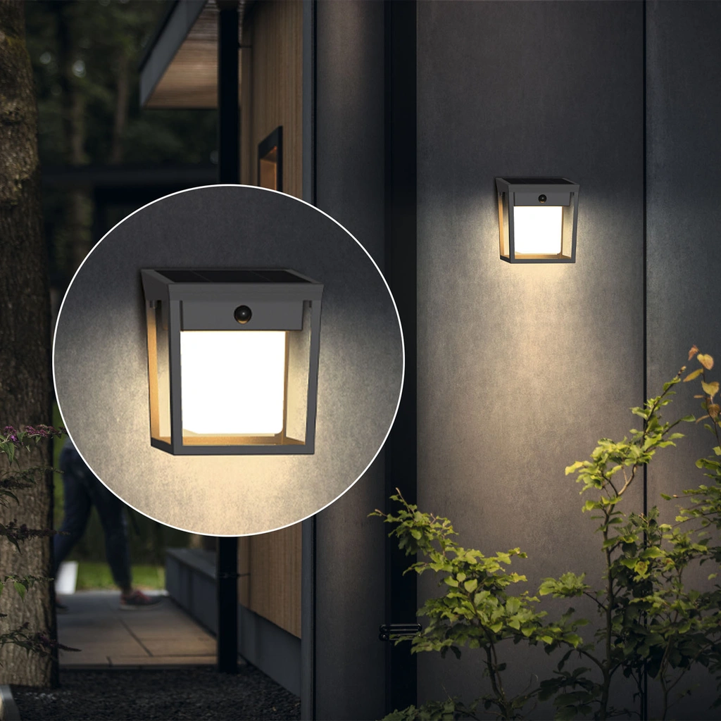 Blaise Vägglampa Solcell LED 250/20lm Svart