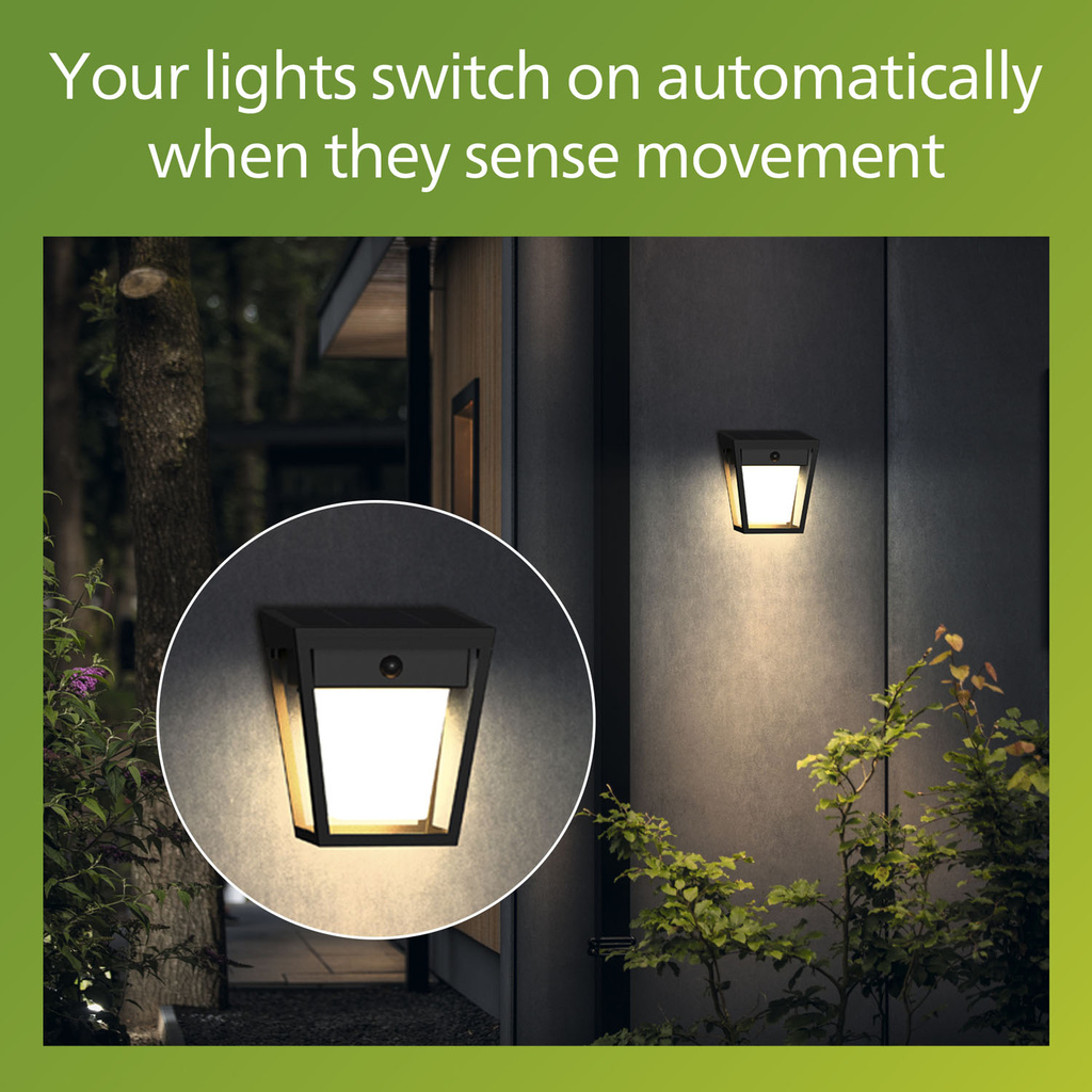 Nissa Vägglampa Solcell LED 250/20lm Svart