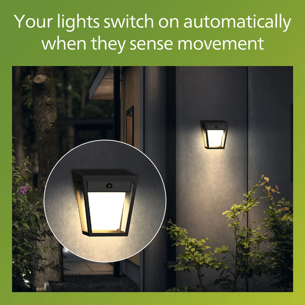 Nissa Vägglampa Solcell LED 250/20lm Svart