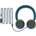 Hörlurar On-Ear Barn Volymbegränsning 85dB Kabel Blågrön kristall