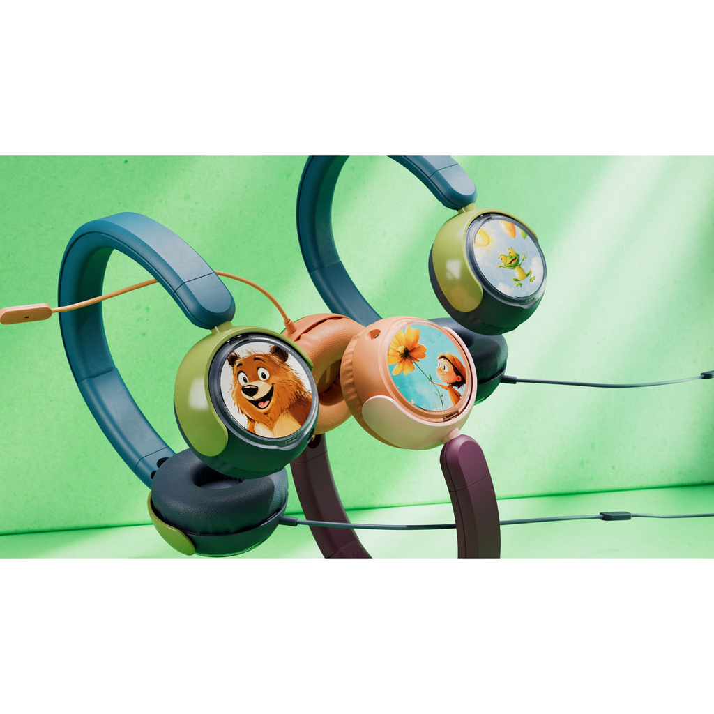 Headphones On-Ear Kids Volume limited 85dB Cable