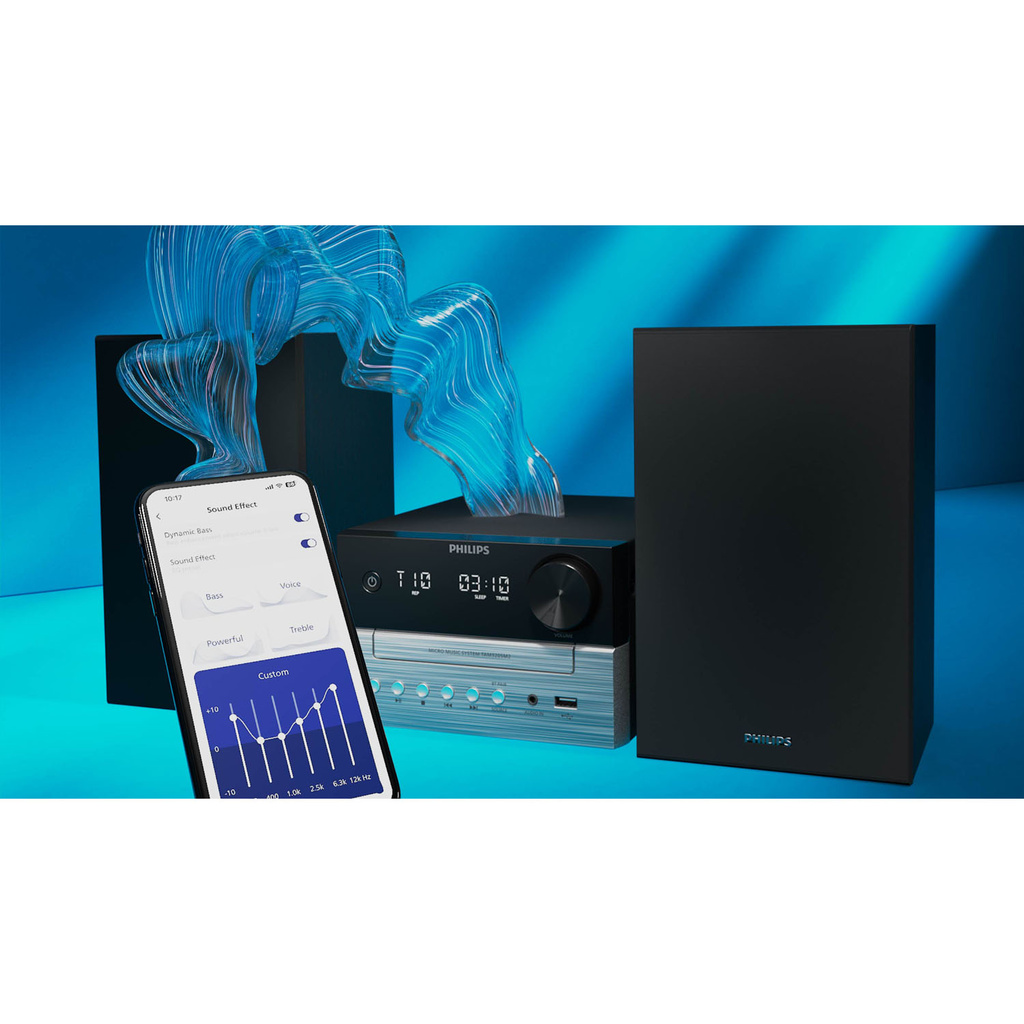 Musik-anläggning Radio CD USB Bluetooth TAM3205MKII/12 Svart/Silver