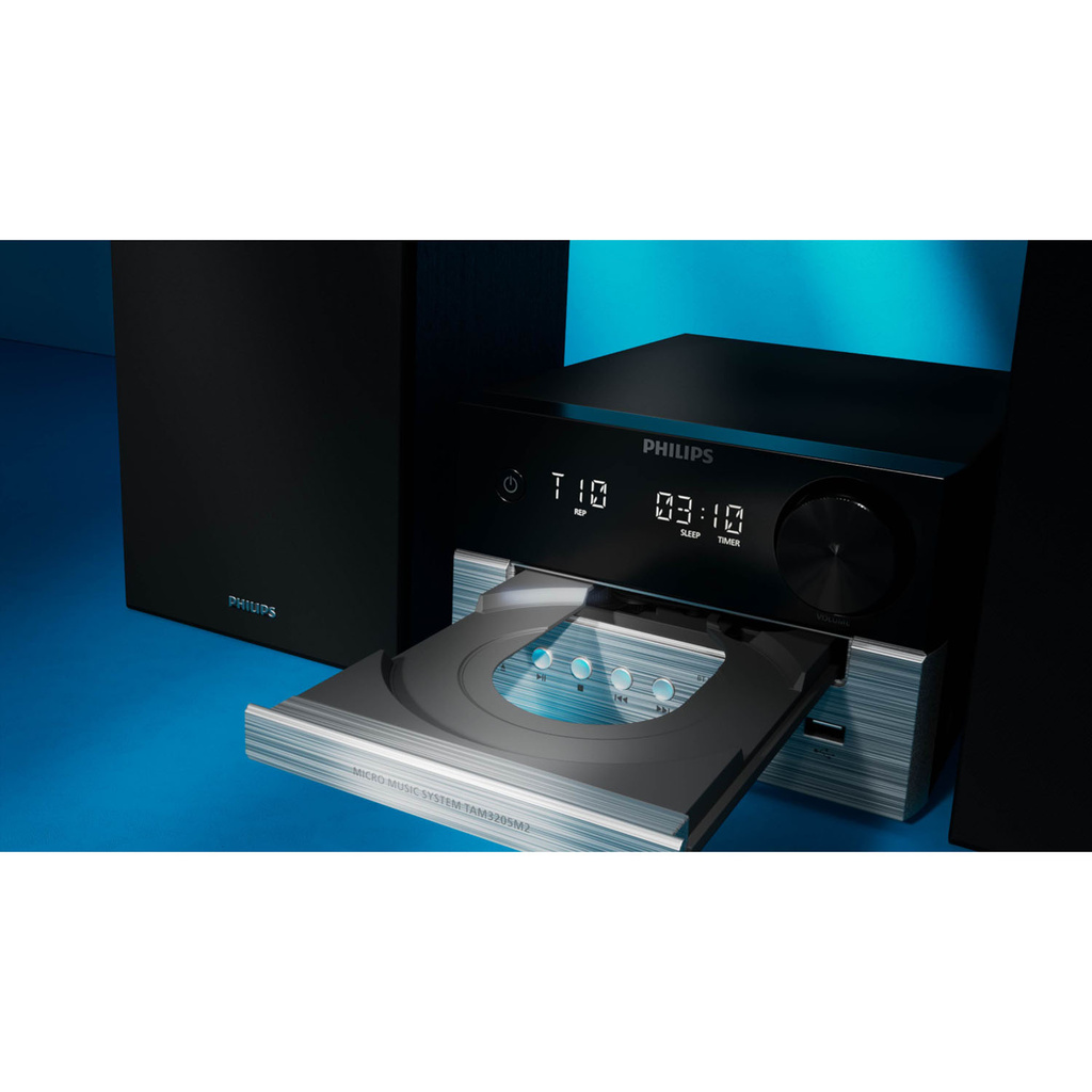 Musik-anläggning Radio CD USB Bluetooth TAM3205MKII/12 Svart/Silver