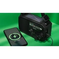 Radio AM/FM Torch Solar Hand crank Black