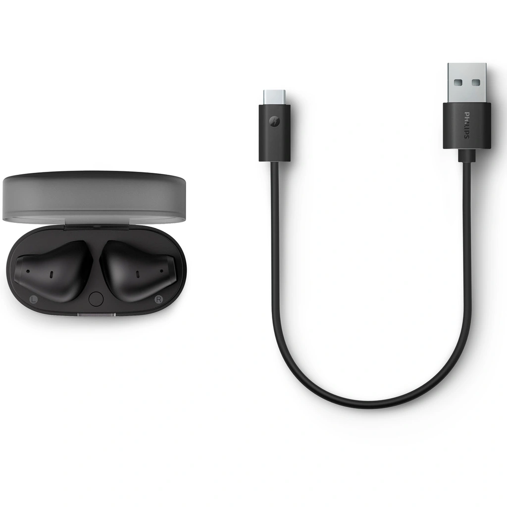 Hörlurar In-Ear TWS Dynamisk bas Svart 