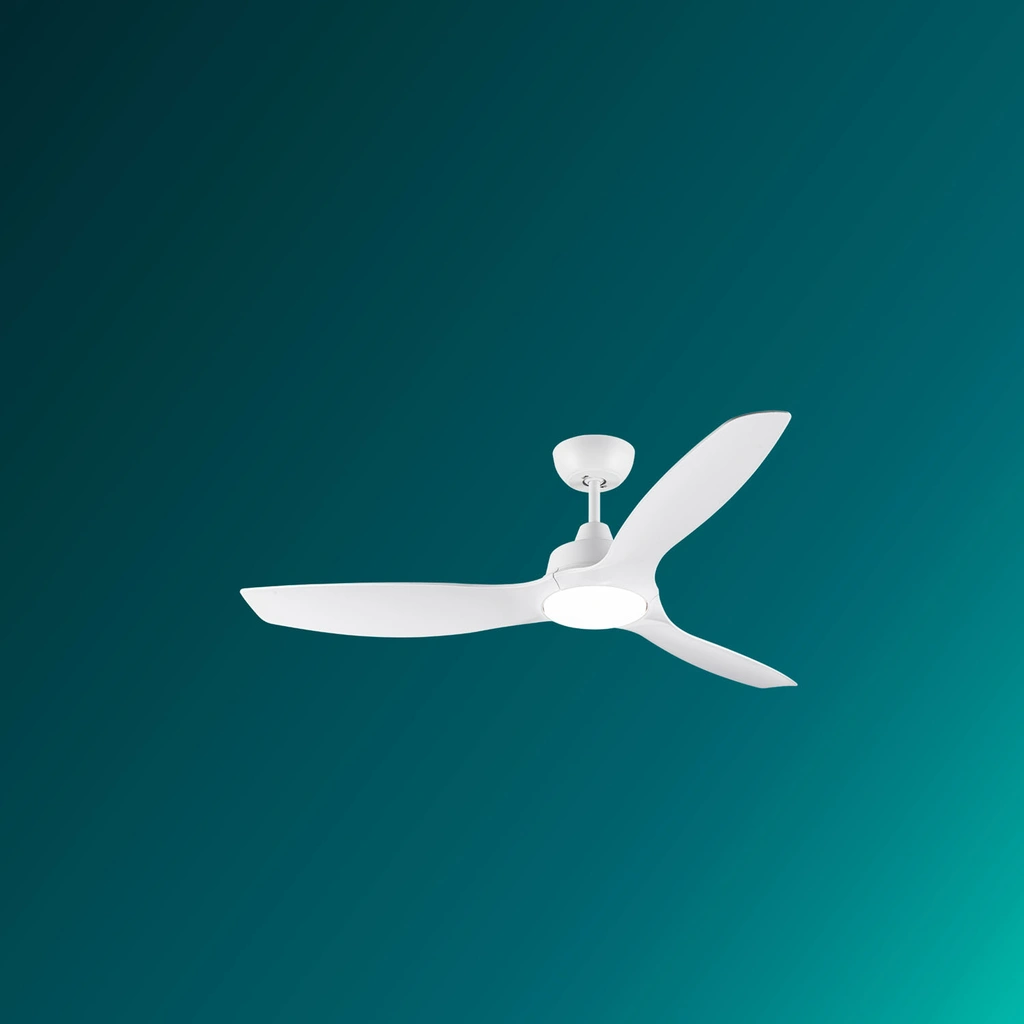 Takfläktslampa Ø135 cm 35W / 24W Justerbart vitt ljus