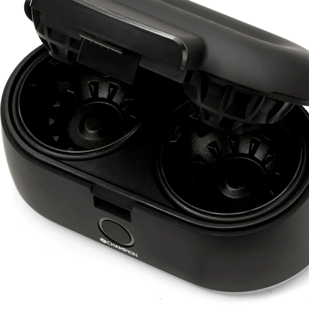 Våffelskålsjärn Health Dubbelt 1000W VS400 Svart