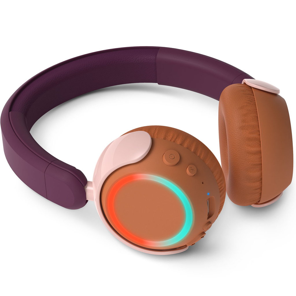 Hörlurar On-Ear Barn Volymbegränsning Bluetooth