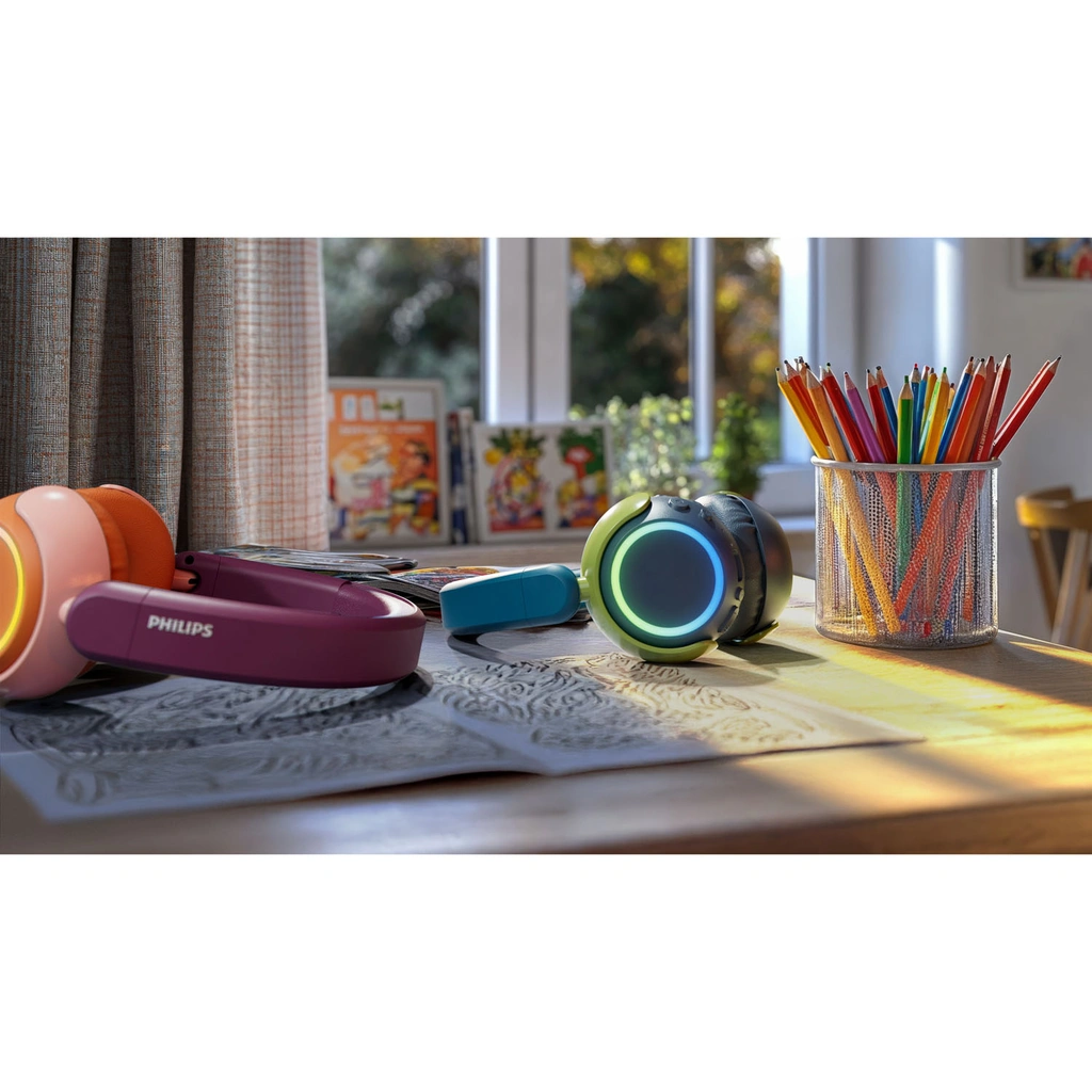 Hörlurar On-Ear Barn Volymbegränsning Bluetooth