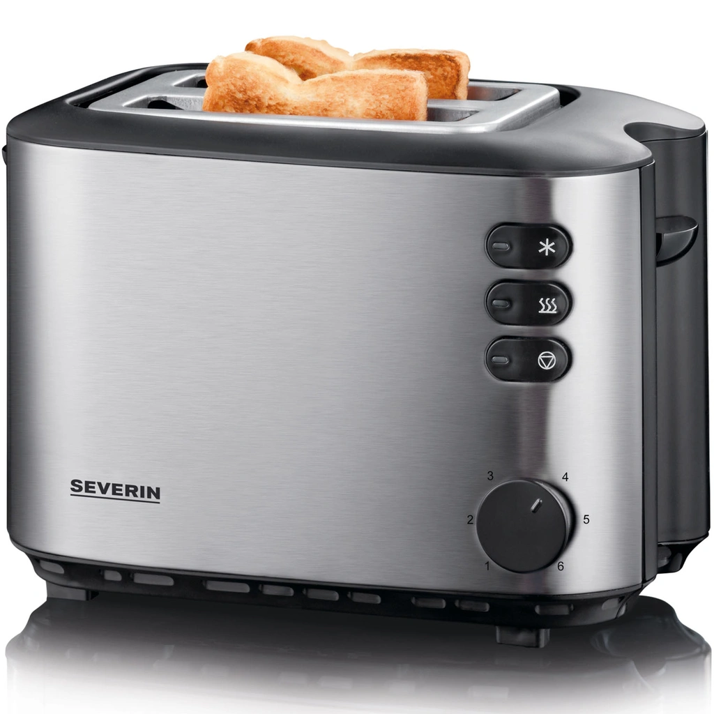 Brödrost 2 Skivor Rostfri AT2514