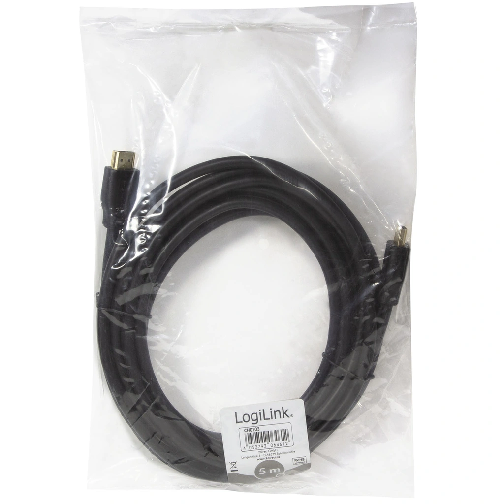 HDMI cable HDMI 2.0 4K/60Hz 5m Black