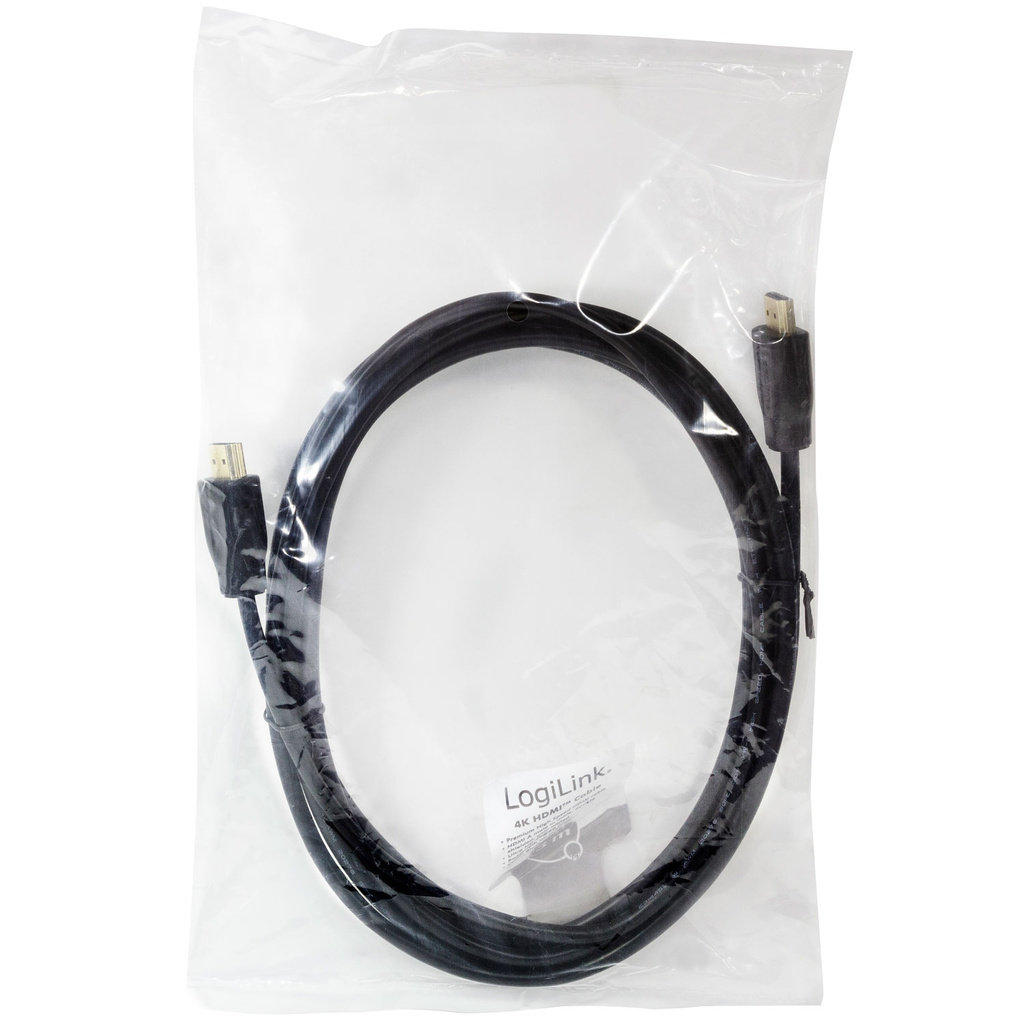 HDMI-kabel 2.0 Premium High Speed 4K/60Hz Svart 3m