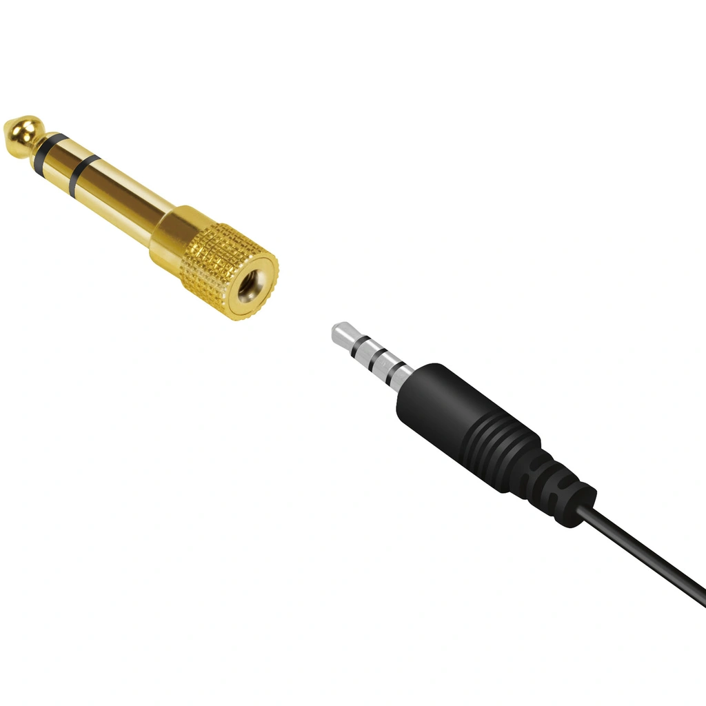 Audioadapter 6,3mm hane - 3,5mm hona