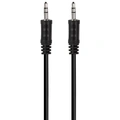 Audiokabel 3,5mm-hane - 3,5mm-hane Stereo 0,2m Svart