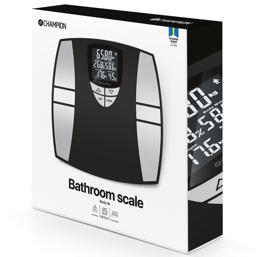 Personvåg Body Fat PV310 Svart/Silver