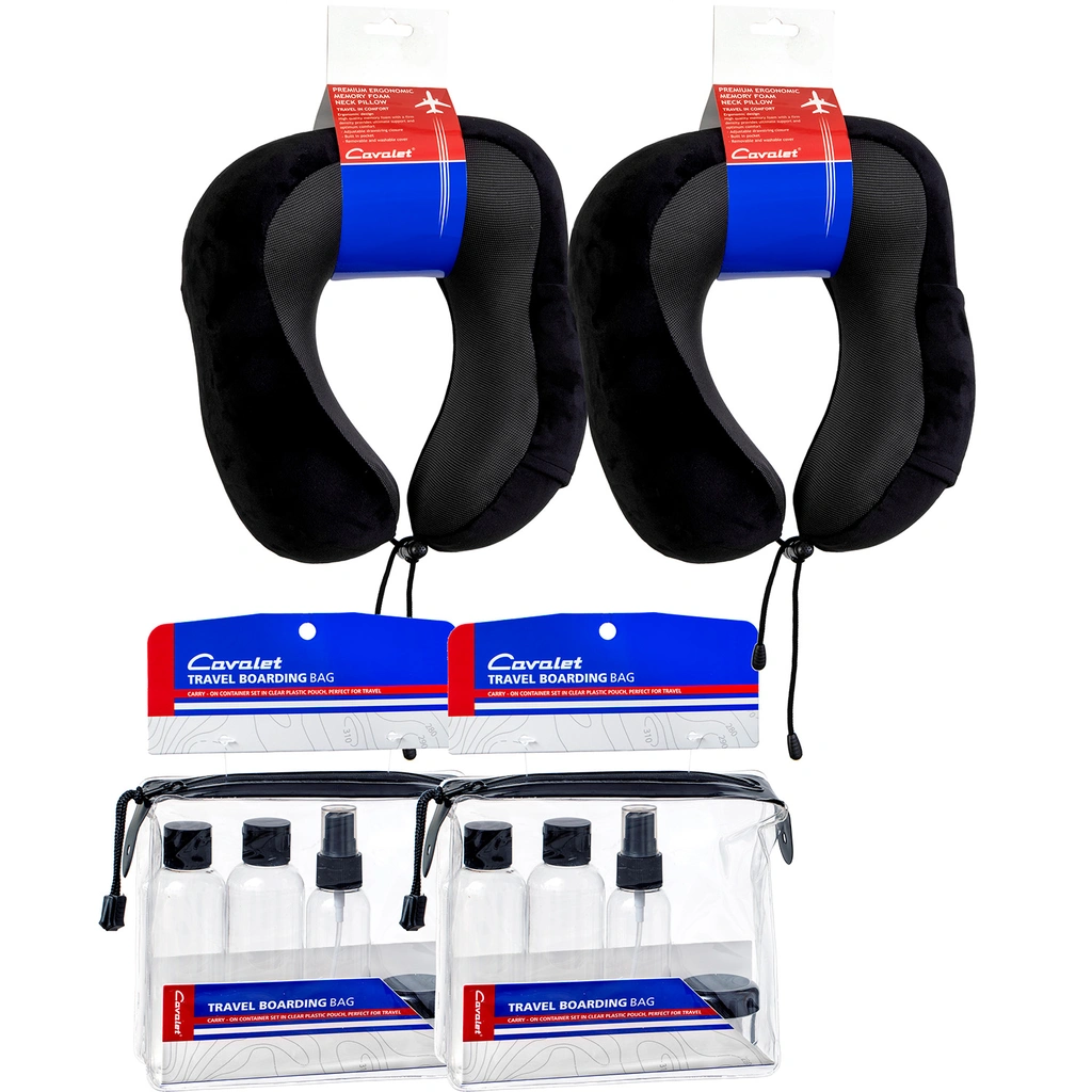 Resekit 7 (2st Nackkuddar, 2set Reseflaskor)