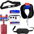 Travelingkit 8 (Neck pillow, Traveling bottles, Luggage tag/strap, Sleeping mask)