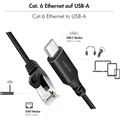 USB-C network cable RJ45 1 Gbps Active 2 m