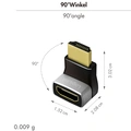 HDMI adapter Angled 90° Male-Female 8K/60 Hz