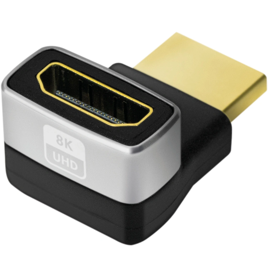 HDMI adapter Angled 270° Male-Female 8K/60 Hz