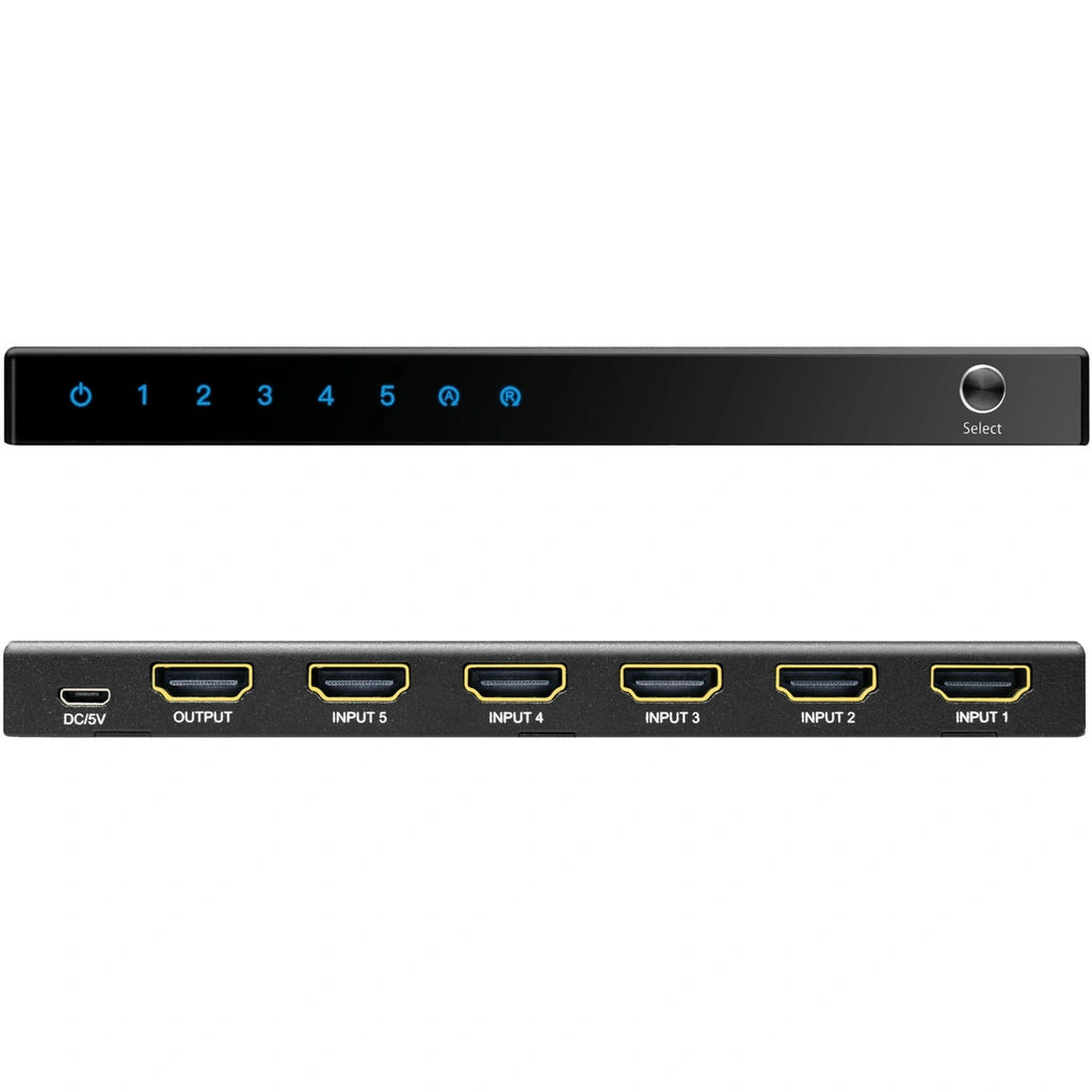 HDMI switch 5-ports HDMI 2.0 4K/60 Hz