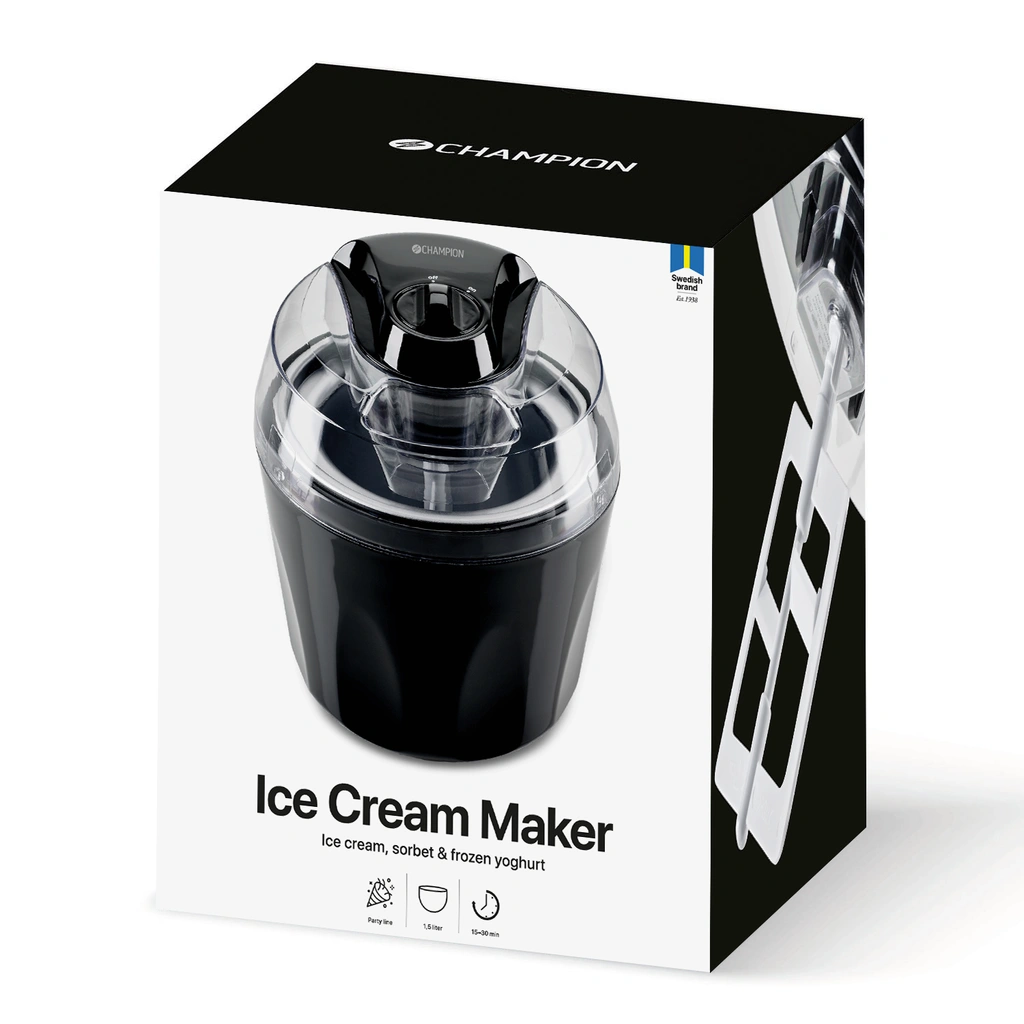 Ice Cream Maker 1.5L GM210 Black