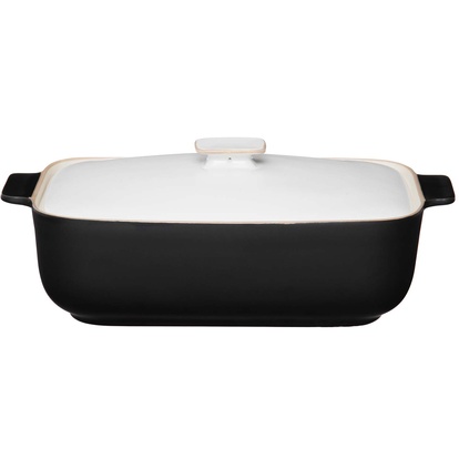 Oven casserole ceramic w/lid 2 L 31x18 cm