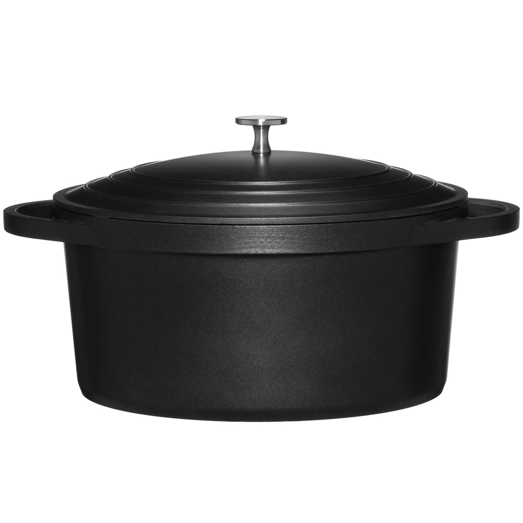 Kastrull med lock 7,4 L Gjuten Aluminium