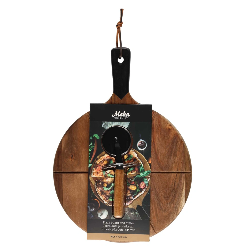 Pizzaset Med Bricka Och Skärare
