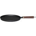 Pancake pan cast iron wooden handle