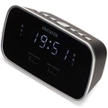 Klockradio Två alarm USB ladd-uttag Svart