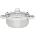 Kastrull Basic i stål med glaslock 2 L