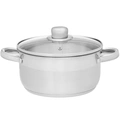 Kastrull Basic i stål med glaslock 3 L