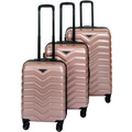 Suitcase Set 3pcs Smygehuk Shiny Pink